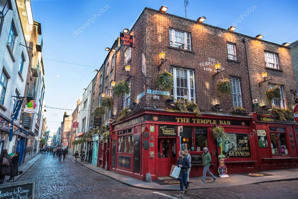 Sunny day during winter  in Dublin  Stock Editorial Photo 