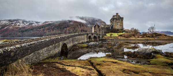 Beautiful landscape in Highlands in Scotland