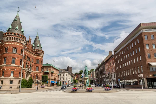 Місто Хельсінгборг в Швеції в похмурий день — стокове фото
