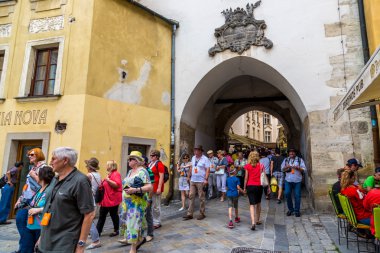 Mimari Bratislava şehir merkezinde zevk turist