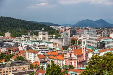 şehir Ljubljana yaz günü
