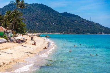 Koh Samui, Tayland - 25 Nisan 2016: turist zevk inanılmaz Koh Samui Adası Tayland, Asya