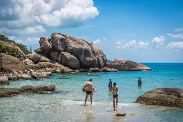 Şaşırtıcı Koh Samui Adası zevk turist — Stok fotoğraf