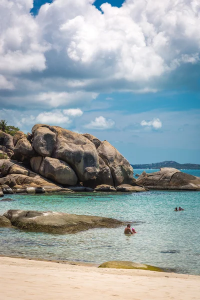 Koh Samui Adası zevk turist — Stok fotoğraf