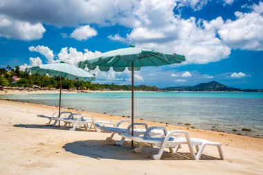 Güzel turistik beach Koh Samui