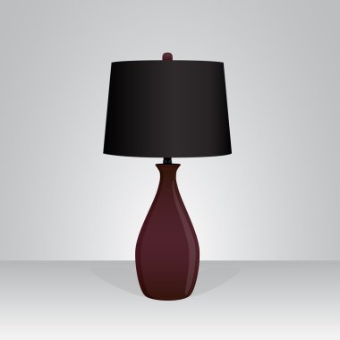 vektör dekoratif masa lambası