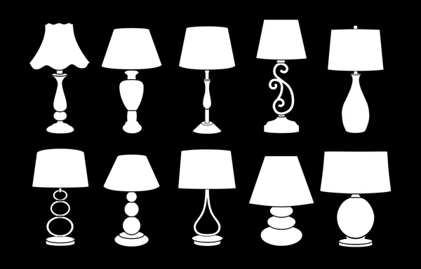 Lampe de table décorative vectorielle — Image vectorielle