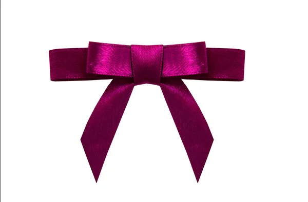 Beyaz arka plan üzerinde izole mor yay