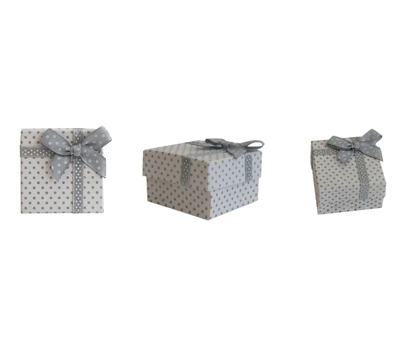 Kit de coffrets cadeaux isolés sur fond blanc — Photo