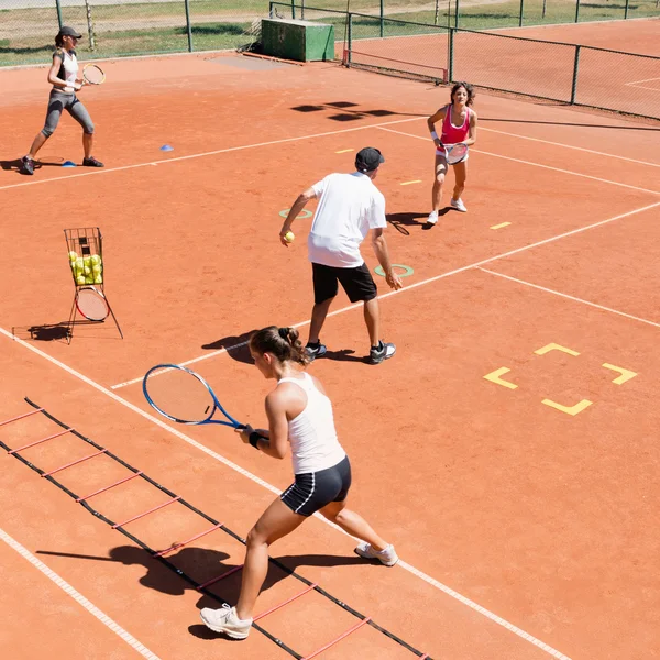 Cardio-Tennistraining — Stockfoto