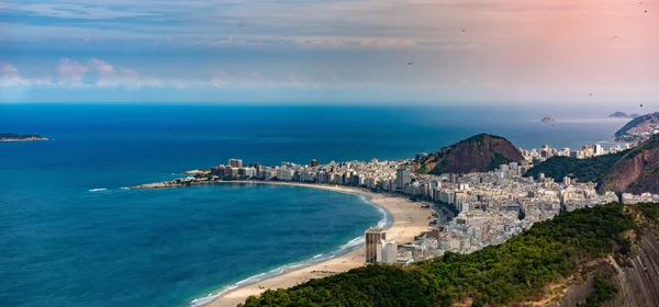 Pláž Copacabana v Riu — Stock fotografie