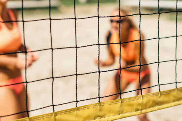 Red de voleibol playa — Foto de Stock