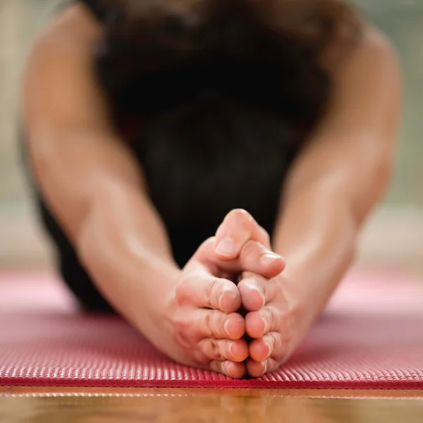 Half Tortoise Yoga Posture — Stock Photo, Image