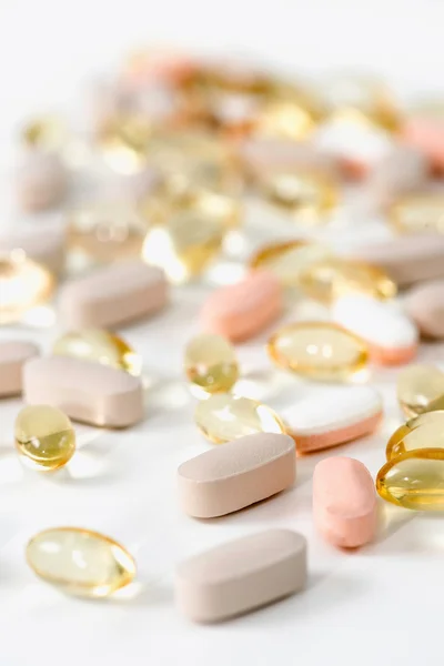 Integratori vitaminici close-up — Foto Stock