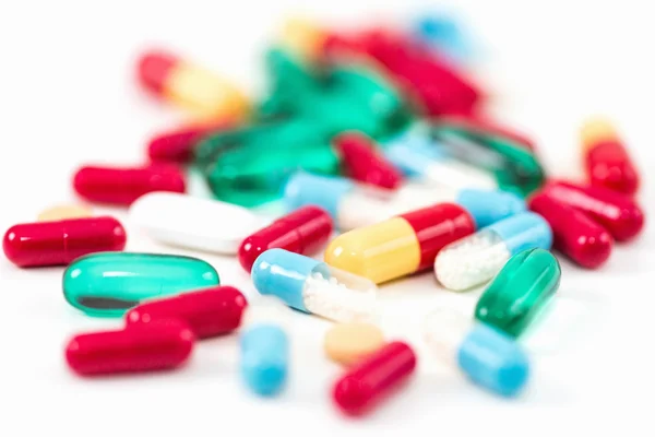 Tabletter och kapslar olika — Stockfoto