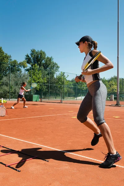 Cardio-Tennistraining — Stockfoto