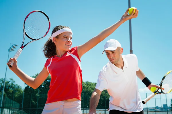 Junior tennisspelare. — Stockfoto