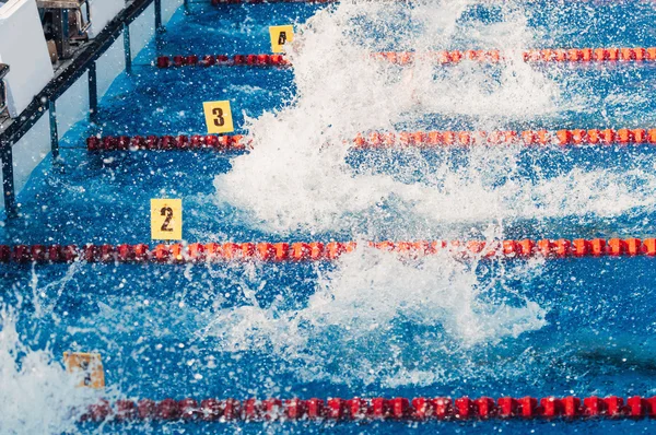 Swimming competition at Lap Pool — Stock Photo, Image
