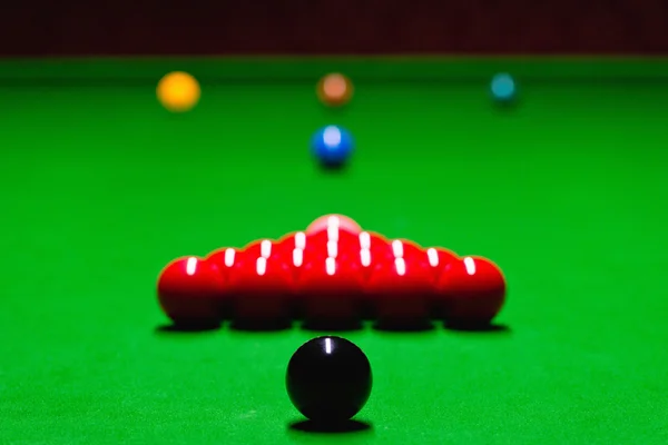 Snooker table setup — Stock Photo, Image