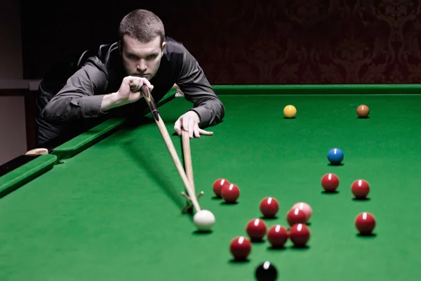 Profi snooker játékos — Stock Fotó