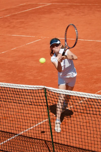 Junior tennisspelare. — Stockfoto