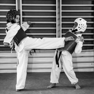 Taekwondo çocuklar fikir tartışması