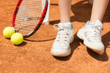 Tenis oyuncu ayak 