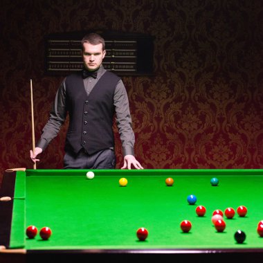 Professional snooker player  clipart