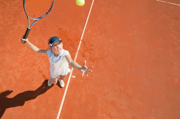 Junior tennisspelare. — Stockfoto