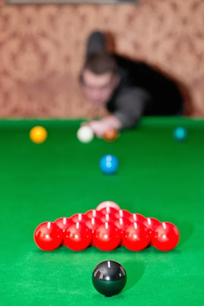 Profi snooker játékos — Stock Fotó