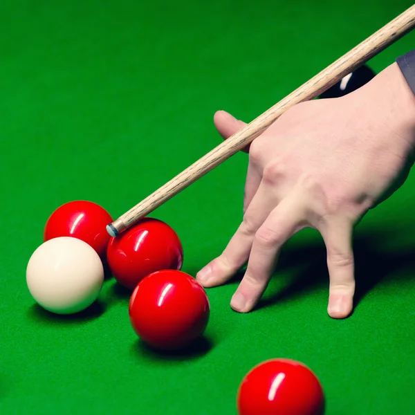 Profi snooker játékos — Stock Fotó