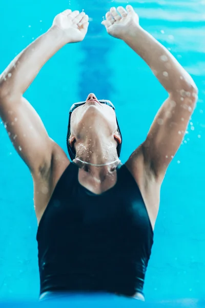 Zwemmer startende race — Stockfoto