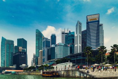 Singapur şehir waterfront