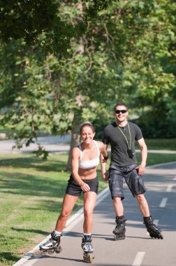 Çift paten parkı ile