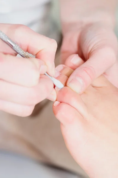 Pedicure no salão de beleza . — Fotografia de Stock