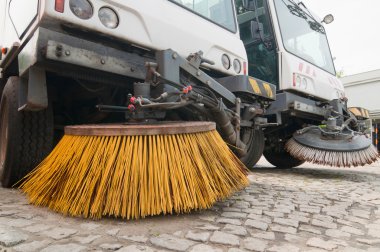 Community street cleaners clipart