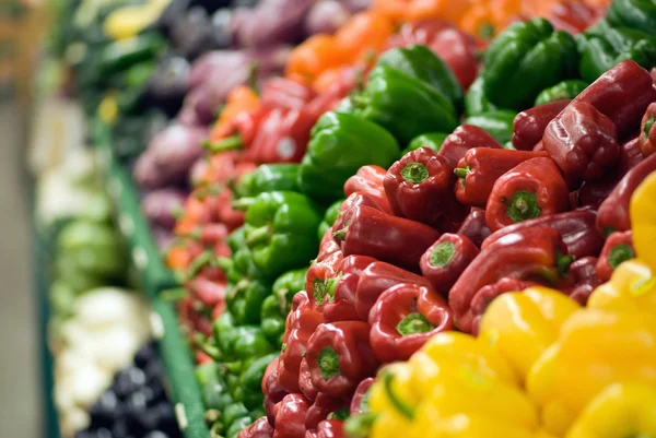 Frische reife bunte Paprika — Stockfoto