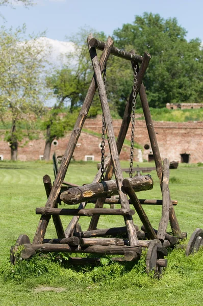 Ancient battering ram — Stock Photo, Image