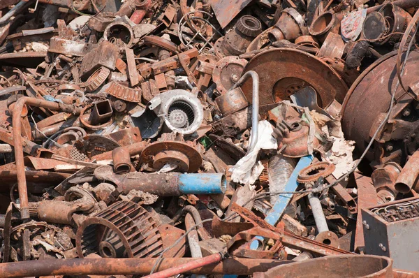 Scrap metal pile — Stock Photo, Image