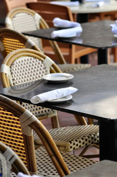 Cenário básico no café da calçada — Fotografia de Stock