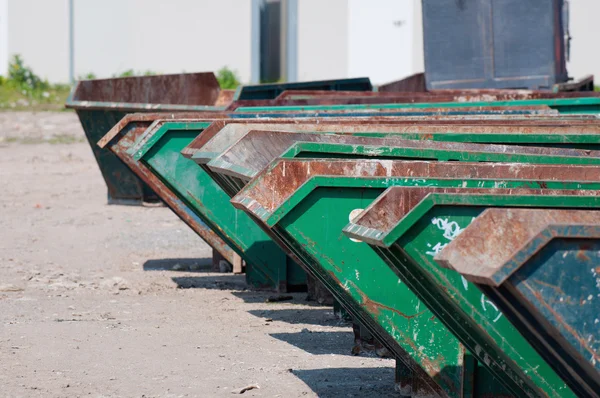 Construction rubble containers — Stock Photo, Image