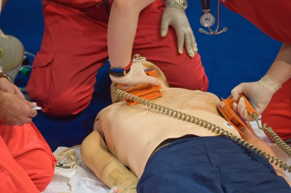 Pelatihan prosedur CPR — Stok Foto