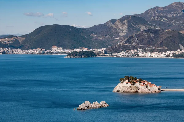 Sveti Stefan en Budva Riviera — Stockfoto