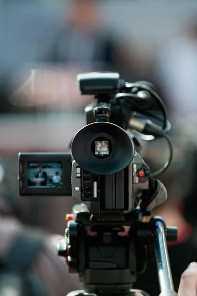 Evento de gravação da câmera — Fotografia de Stock