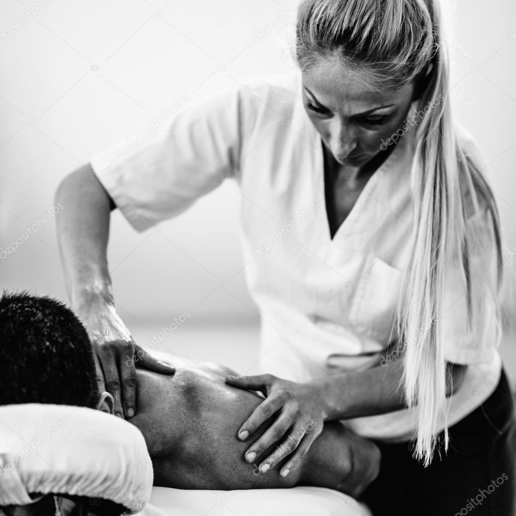 hot ebony african massage