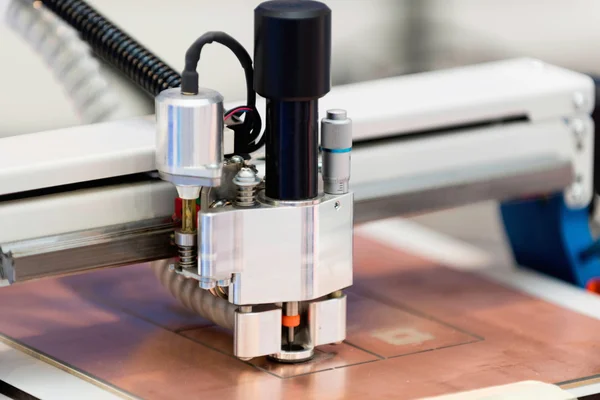 Fabricação de placas de circuito impresso — Fotografia de Stock