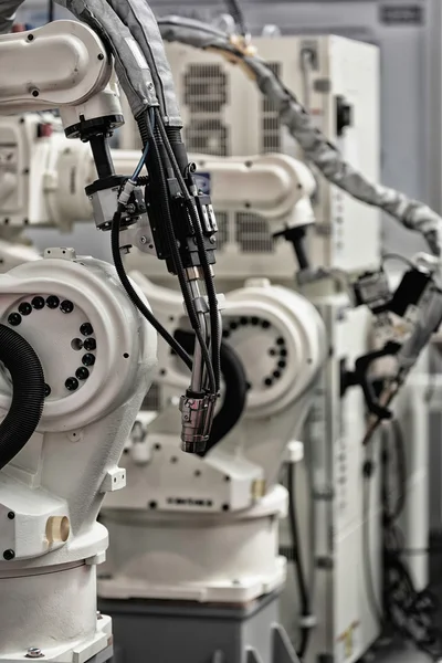Robotické svařovací stroj — Stock fotografie