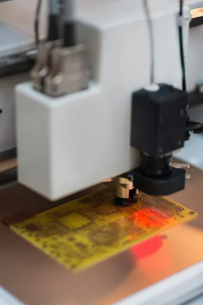 Printed circuit board manufacturing — Stock Photo, Image