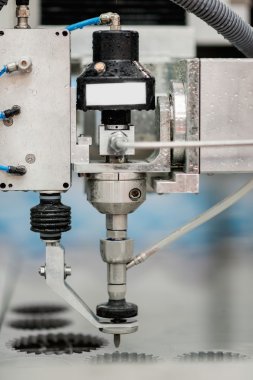 Waterjet cutting CNC machine clipart