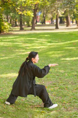 Kadın Kung Fu dövüş Uygulayıcı